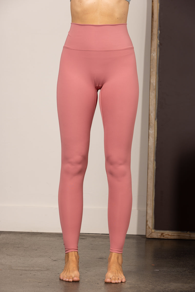 MAUVE HIGH-RISE PLUS SIZE LEGGINGS HE1001