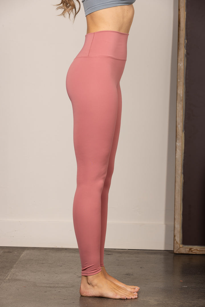 MAUVE HIGH-RISE PLUS SIZE LEGGINGS HE1001