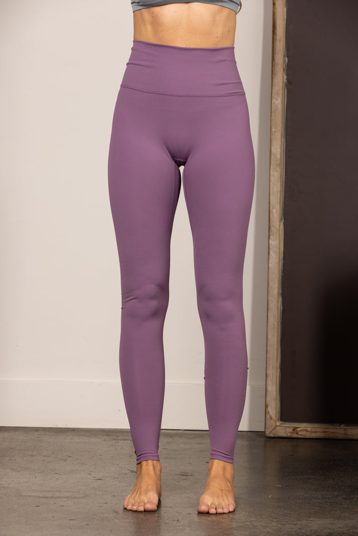 PURPLE HIGH-RISE PLUS SIZE LEGGINGS HE1001