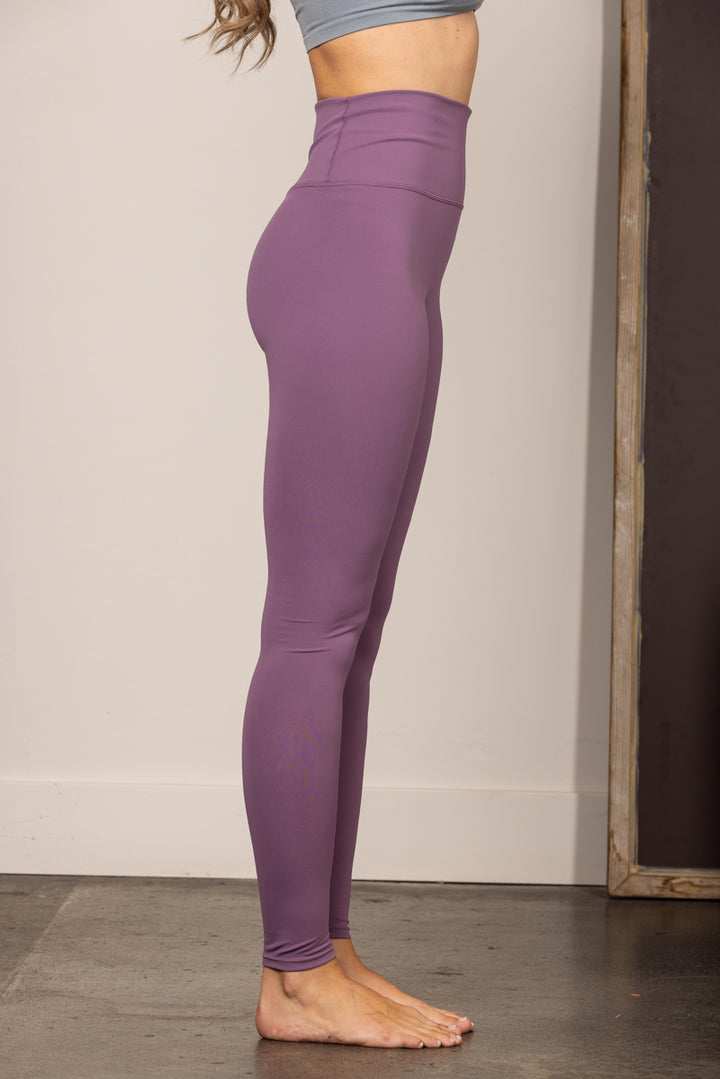 PURPLE HIGH-RISE PLUS SIZE LEGGINGS HE1001