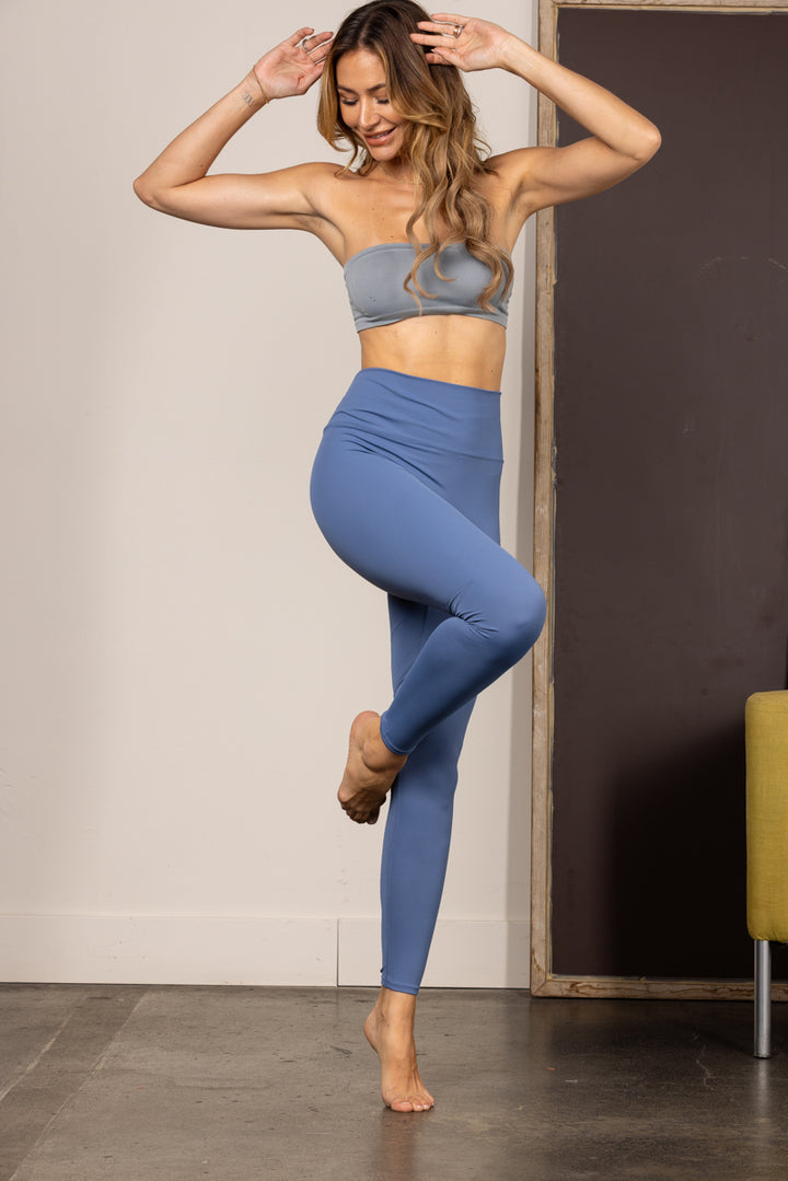 CRANBERRY BLUE HIGH-RISE LEGGINGS HE1001