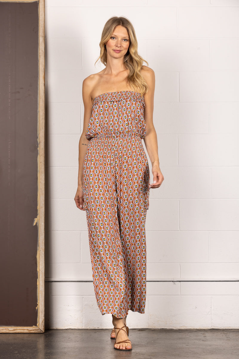 SEDONA TUBE ELASTIC WAIST JUMPSUIT HR0004A